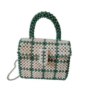 LuLu NYC Beaded Top Handle Mini Bag NWOT